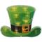12.5" St. Patrick's Day Leprechaun Hat LED Lighted Window Silhouette